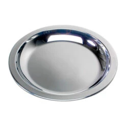 Basic Nature EDELSTAHL TELLER FLACH Campinggeschirr NOCOLOR