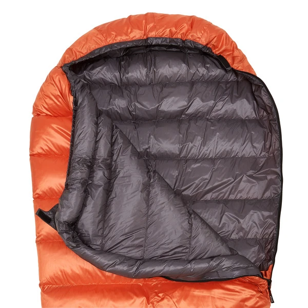 Western Mountaineering FLYLITE Daunenschlafsack ORANGE/GREY – Bild 2