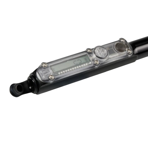 Lezyne MINIPUMPE CNC DIGITAL PRESSURE DRIVE, 120PSI Luftpumpe SCHWARZ-GLÄNZEND – Bild 4