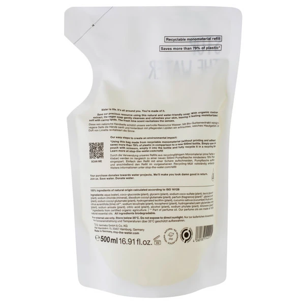 STOP THE WATER WHILE USING ME! CUCUMBER LIME HAND SOAP REFILLBEUTEL Outdoor Seife MULTICOLOR – Bild 2