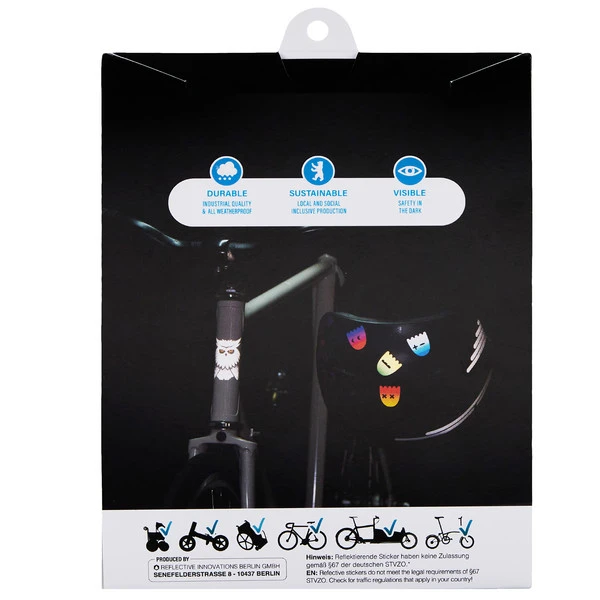 REFLECTIVE Berlin REFLECTIVE BÄR HERZ SCHLÄGT DRAUßEN Fahrradzubehör NOCOLOR – Bild 3