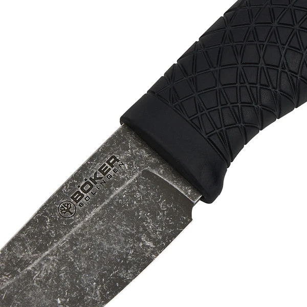 Böker Manufaktur Solingen BRONCO MINI Survival Messer SCHWARZ – Bild 4